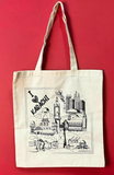 I Love karachi Cotton Printed Tote Bag