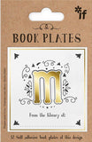 Letter Book Plates Letter M