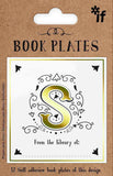 Letter Book Plates Letter S