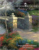 Thomas Kinkade Painter of Light with Scripture 2017 Weekly Desk Diary