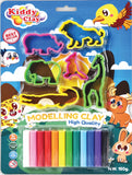 Kiddy Clay Modeling 12 Colors 6 Cutter