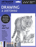 Art Maker Made Simple Drawing and Sketching Kit: Tiger and Cub