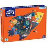 Mudpuppy Outer Space Shaped Scene Puzzle, 300 Pieces, 23x16 Ages 7+ - Features a Colorful Scene of Planets, Satellites, Stars and More - (PUZZLE)