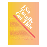 Knock Knock I So Totally Got This Inner-Truth Journal (Ombre Edition)