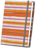 Orange Striped Fabric Journal