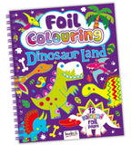 Foil Colouring Book: Dinosaur Land