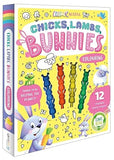 CHICKS, LAMBS, BUNNIES COLOURING.