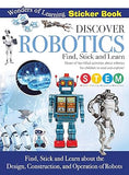 Discover Robotics Sticker Book Find Stick and Learn Activity Book