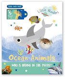 Sea Animals Who is Hiding in the Puzzle Little Wonders Puzzle Slider Board Book