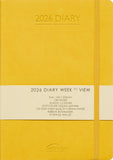 Ashridge PU A5 Week to View Diary 2026 Yellow