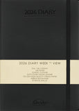 Ashridge PU A5 Week to View Diary 2026 Black