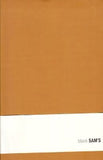 Sams 18x21 BLANK COGNAC Notebook
