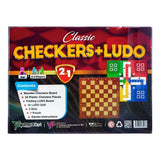 Classic Checkers Plus Ludo 2 in 1 7301