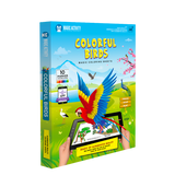 Colorful Birds-Magic Coloring Sheet - Paperback