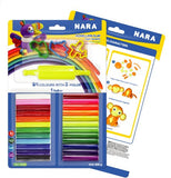 Nara Modelling Clay 24 Colours With 3 Cutters And 1 Roller