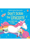 Dont Tickle the Unicorn Touchy feely sound books