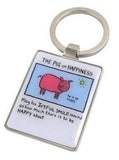 Edward Monkton "The Pig Of Happiness" Keyring