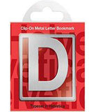 Helvetica Clip-On Letter Bookmark - D