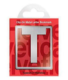 Helvetica ClipOn Letter Bookmark T