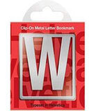 Helvetica ClipOn Letter Bookmark W