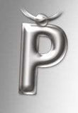 Initial Keyring Letter P