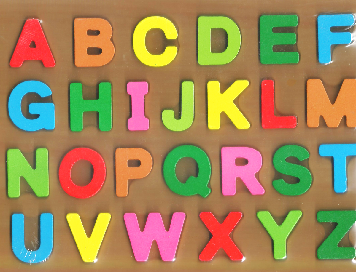 Wooden Alphabet Board Capital