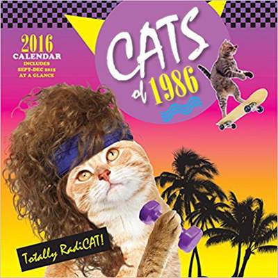 2016 Wall Calendar Cats of 1986