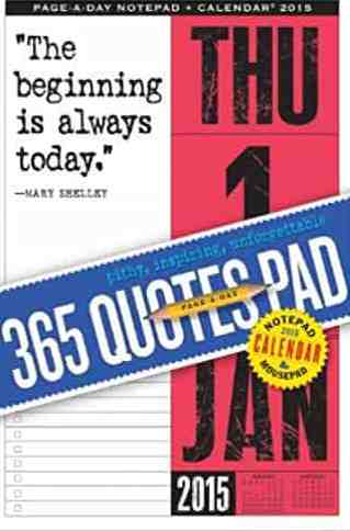 365 Quotes Page-A-Day Notepad and 2015 Calendar
