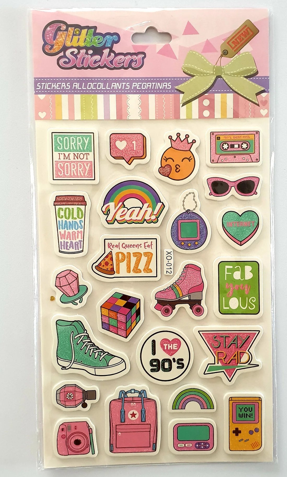 3D Glitter Sticker X0 012