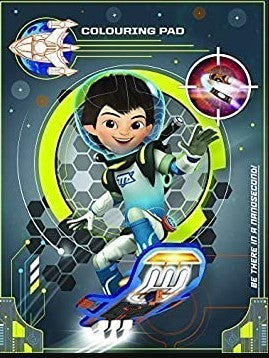 Miles from Tomorrow Play Pack with Over 30 Pages to Colour and 4 Colouring Pencils