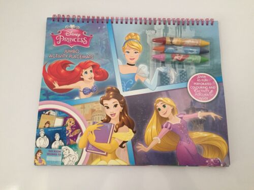 Placemats Activity Jumbo Pad Disney Princess Full Of Colouring and Activties NEW