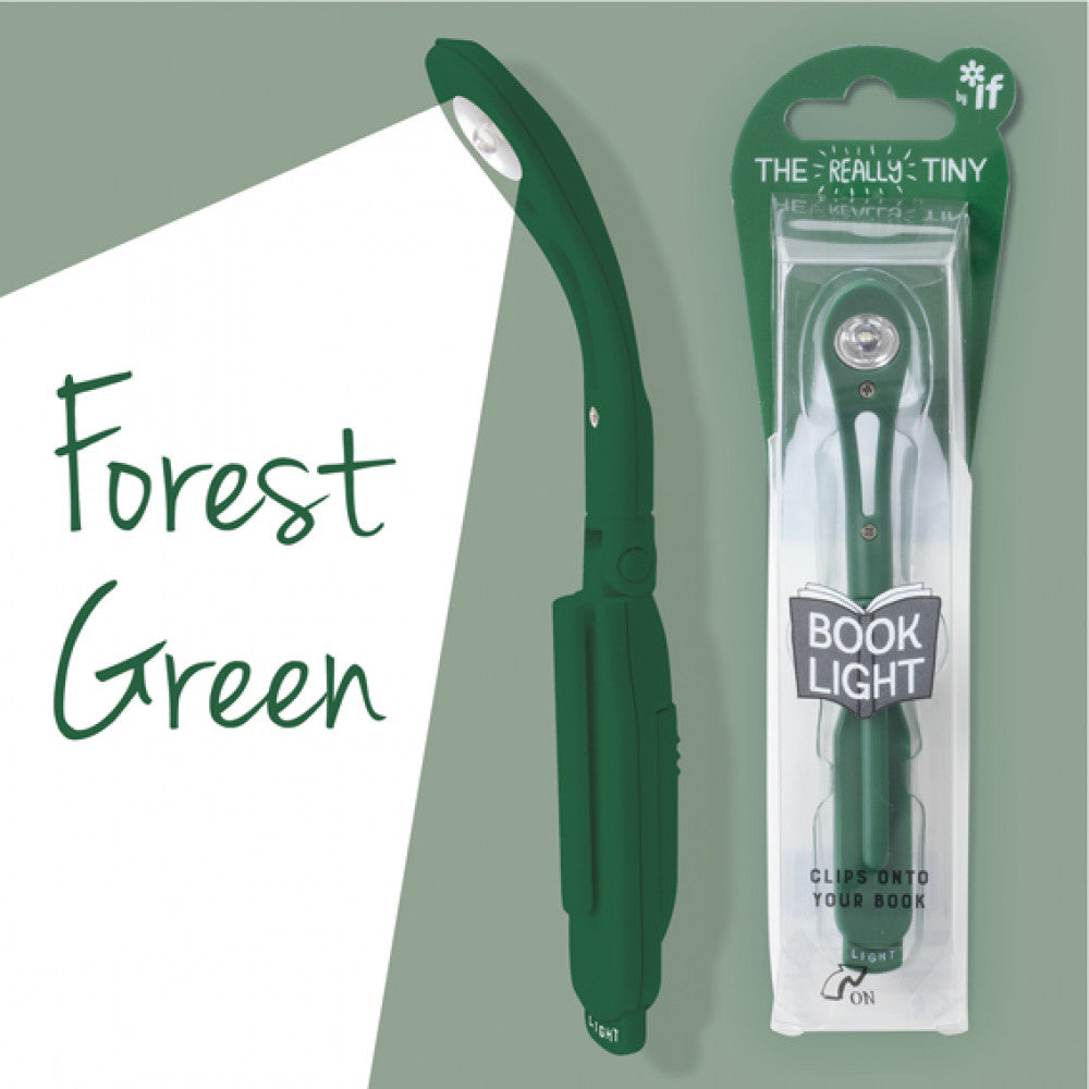 Really Tiny Book Light  Forest Green