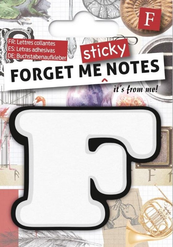 Forget Me Sticky Notes   F