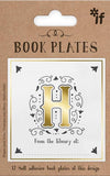 Letter Book Plates   Letter H