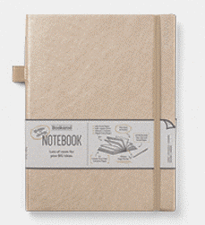 Bookaroo Bigger Things Notebook Journal  Gold