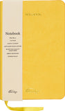 Z Ashridge Small PU Rainbow Edge Lined Notebook Yellow