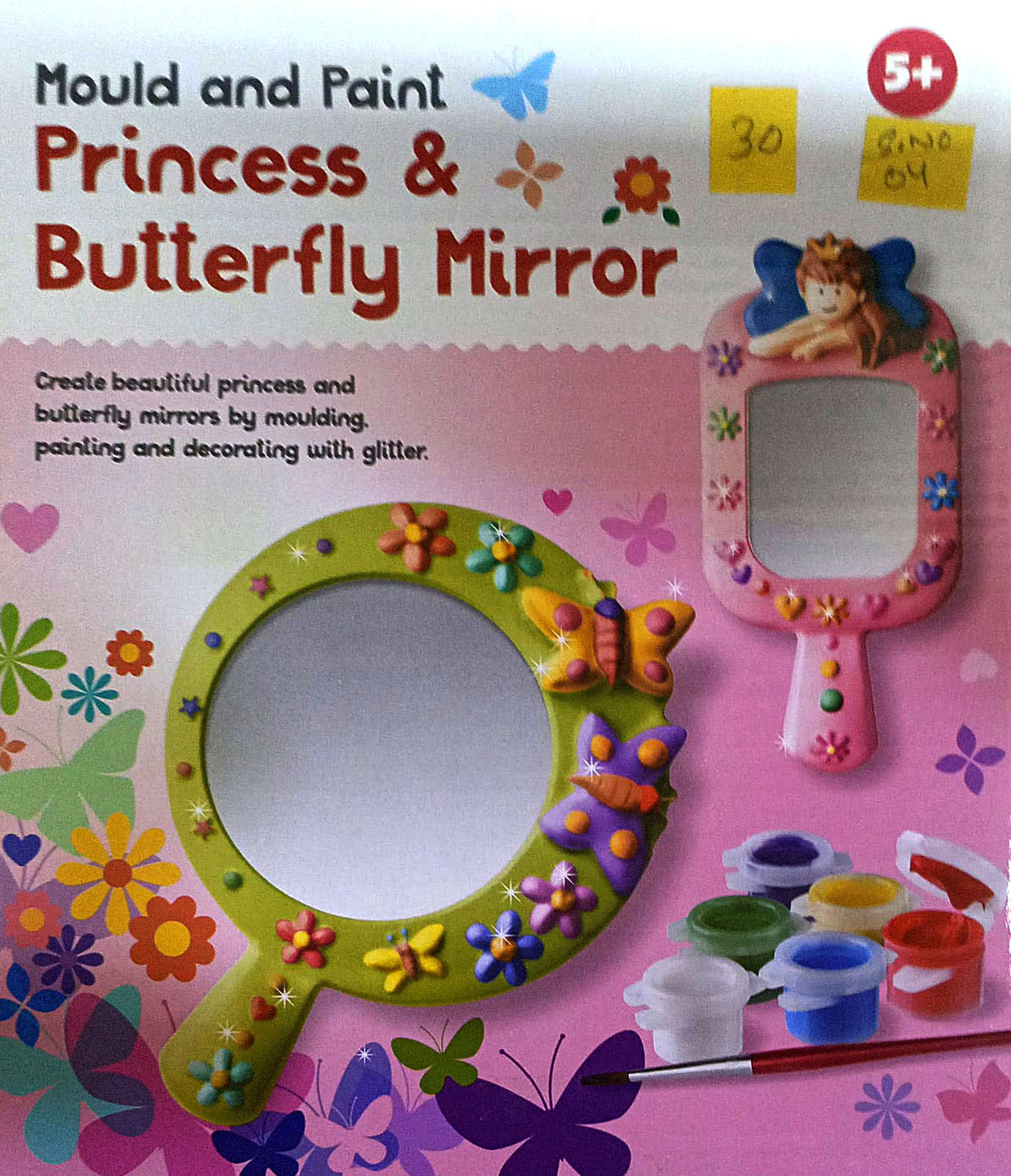 Mould and Paint Princess and Butterfly Mirror