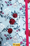 Red Flower Lined Journal
