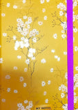 White Flower Lined Journal