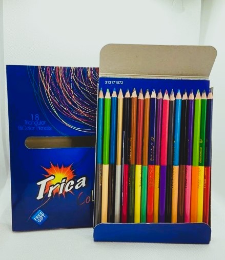 TRICA BOX 36 BI COLOUR FULL 18 PENCILS