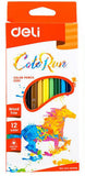 Deli Plastic Colored Pencil 12s C00100