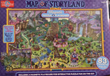 Map Of Storyland Magnetic Puzzle &amp Playboard 83 Magnetic Pieces Match Fairytales