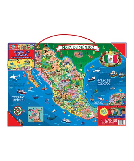 Mapa De Maxico magnetico de Madera
