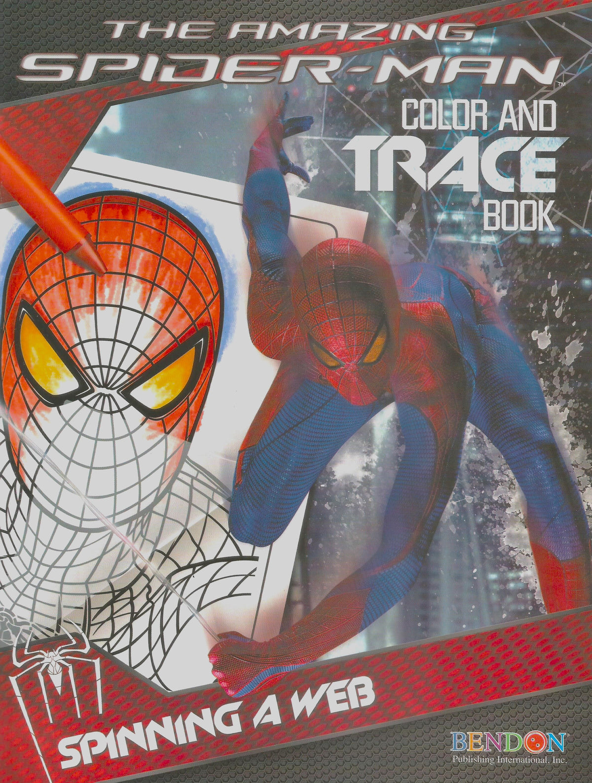 Spiderman Coloring Trace Book Kids Color Activity Book