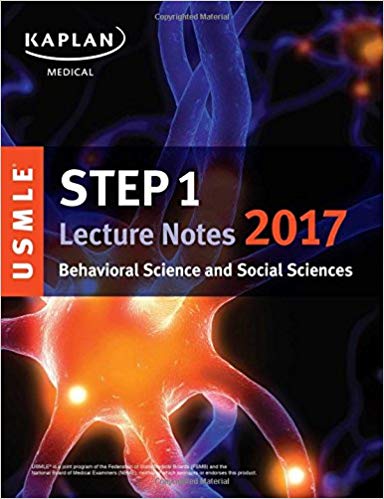 USMLE Step 1 Lecture Notes 2017: Behavioral Science and Social Sciences