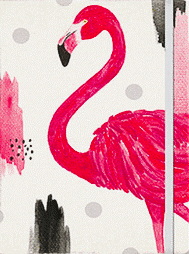 Pink Flamingos Compact Deconstructed Journal