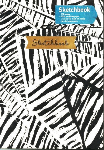 Ebony and Ivory Coptic-Bound  Sketchbook