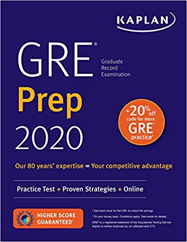 GRE Prep 2020: Practice Tests + Proven Strategies + Online