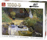 King 1000 Piece Puzzle Monet Le Dejeuner