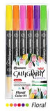 Mungyo Water Based Calligraphy Pen Twin Double Sided 6 Basic Colors